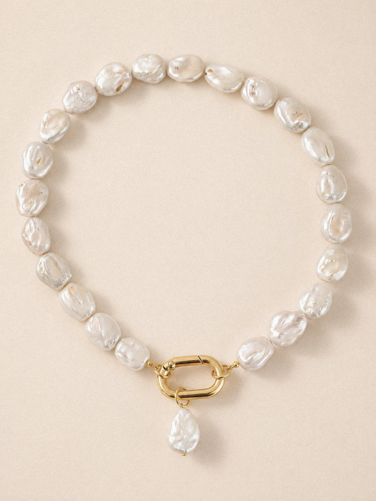 Large barok pearl halsketting