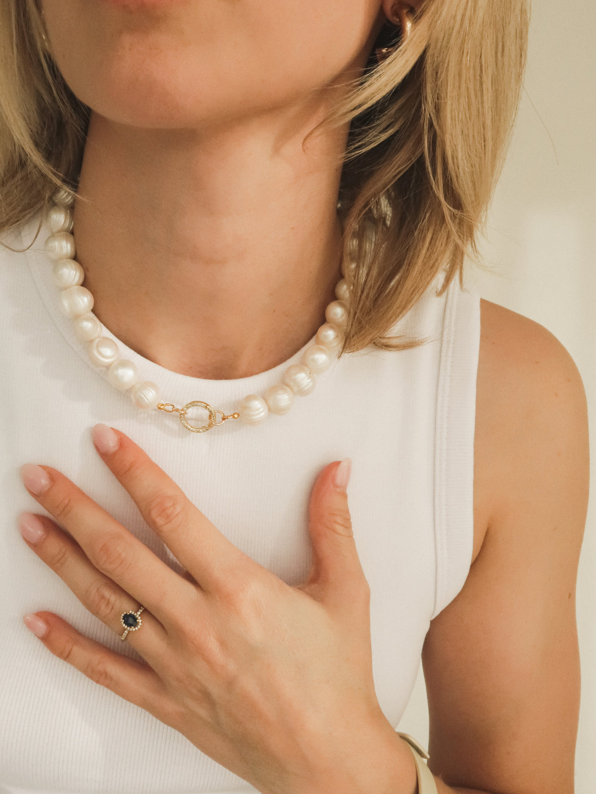 Freshwater pearl halsketting