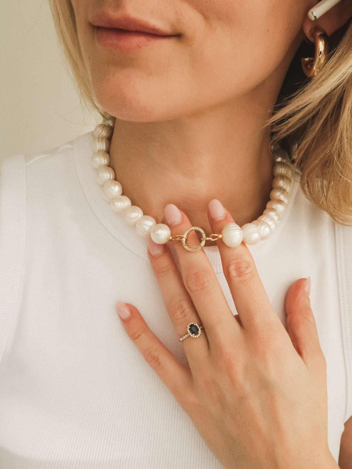 Freshwater pearl halsketting