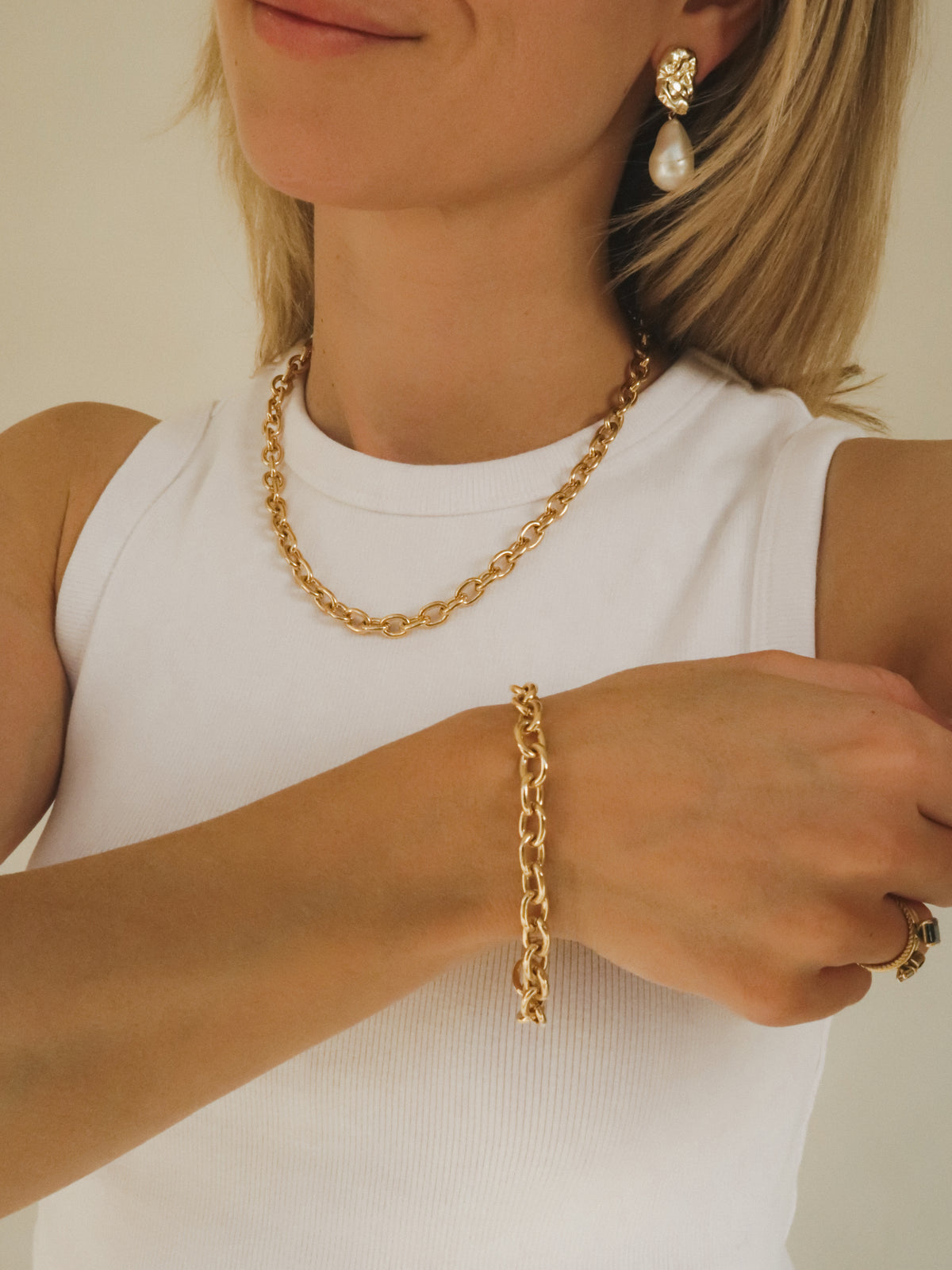 Small link set – halsketting + armband